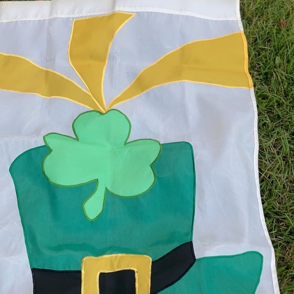 St Patrick’s day leprechaun hat yard flag banner - Picture 6 of 17
